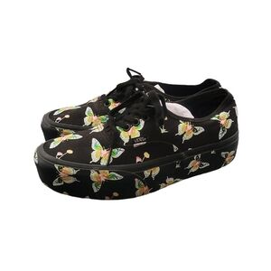 VANS Authentic Stacked Morph Blackout Glow In The Dark Sneakers Women 10 Men 8.5